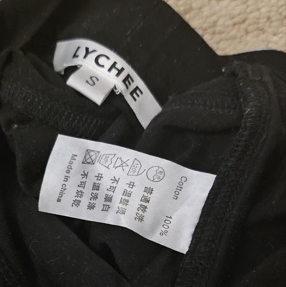 Lychee The Label Tofu Reflective Detail Cut Out Crop Top - Picture 3 of 5